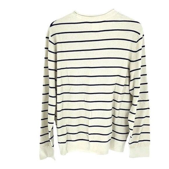 Gap Vintage Cotton Striped Knit Crewneck Sweater Mens Size Large - Picture 3 of 9